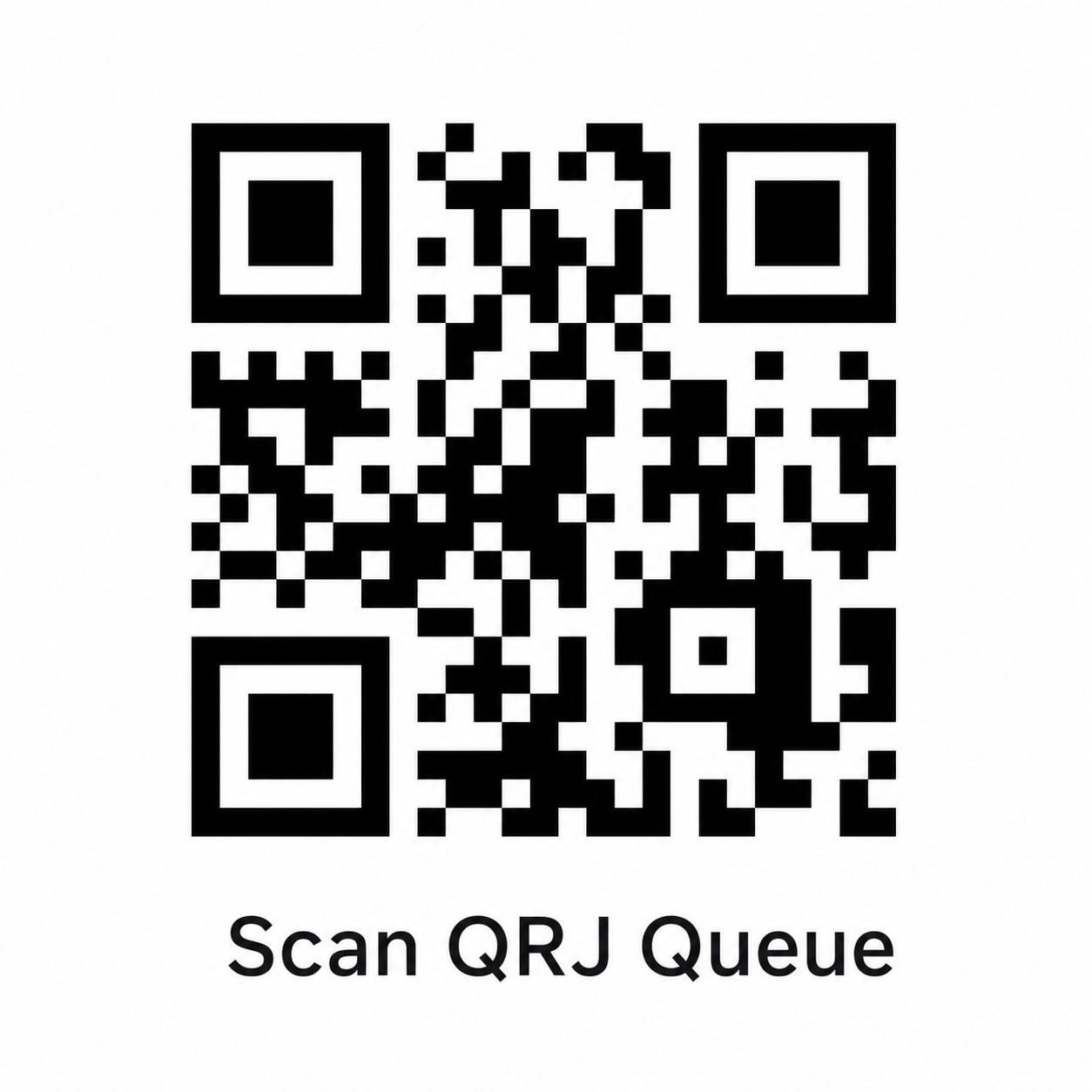 QRJ Queue QR code